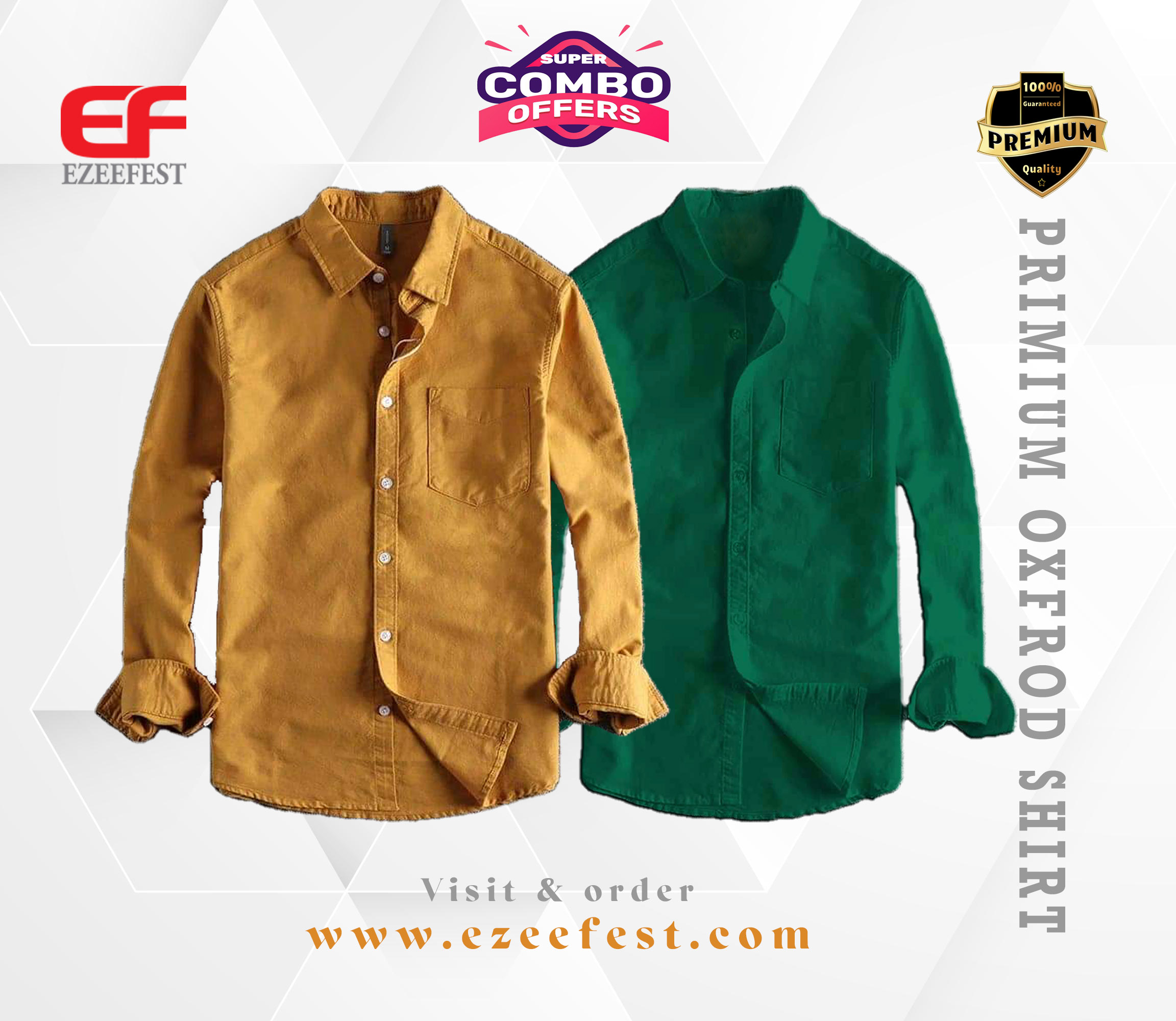 Men's Full Sleeve Oxford Cotton Shirt