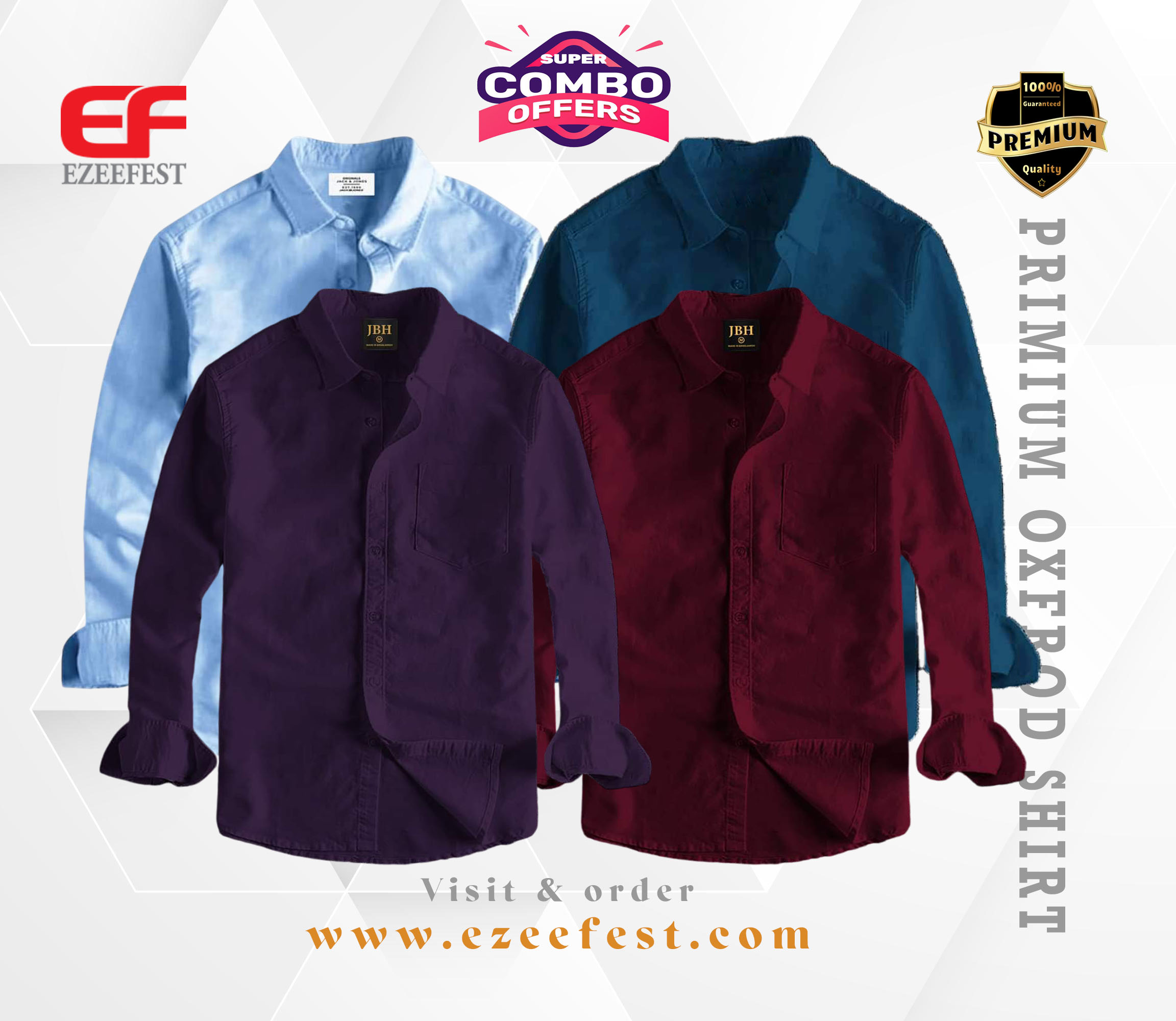 Men's Full Sleeve Oxford Cotton Shirt