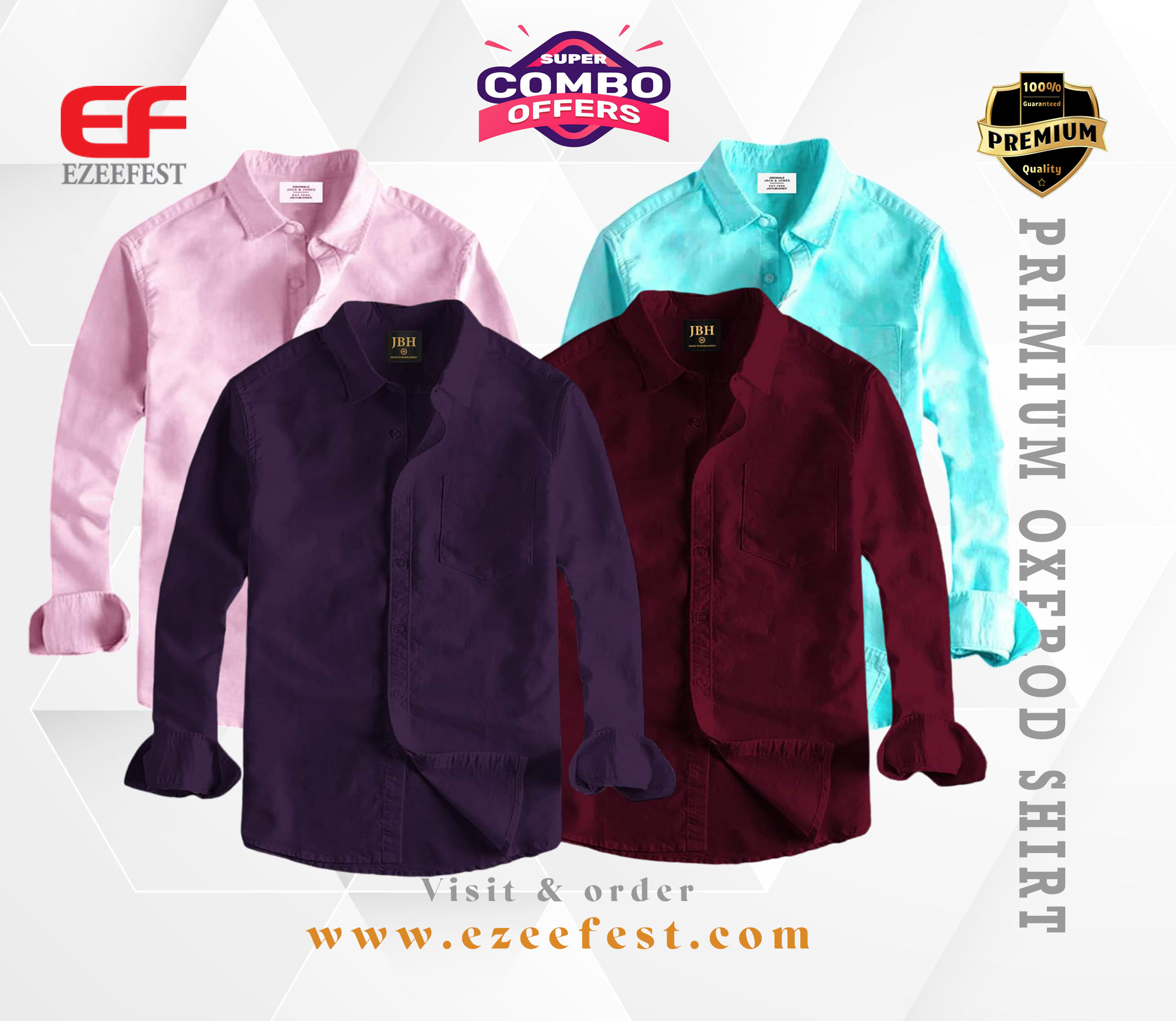 Men's Full Sleeve Oxford Cotton Shirt