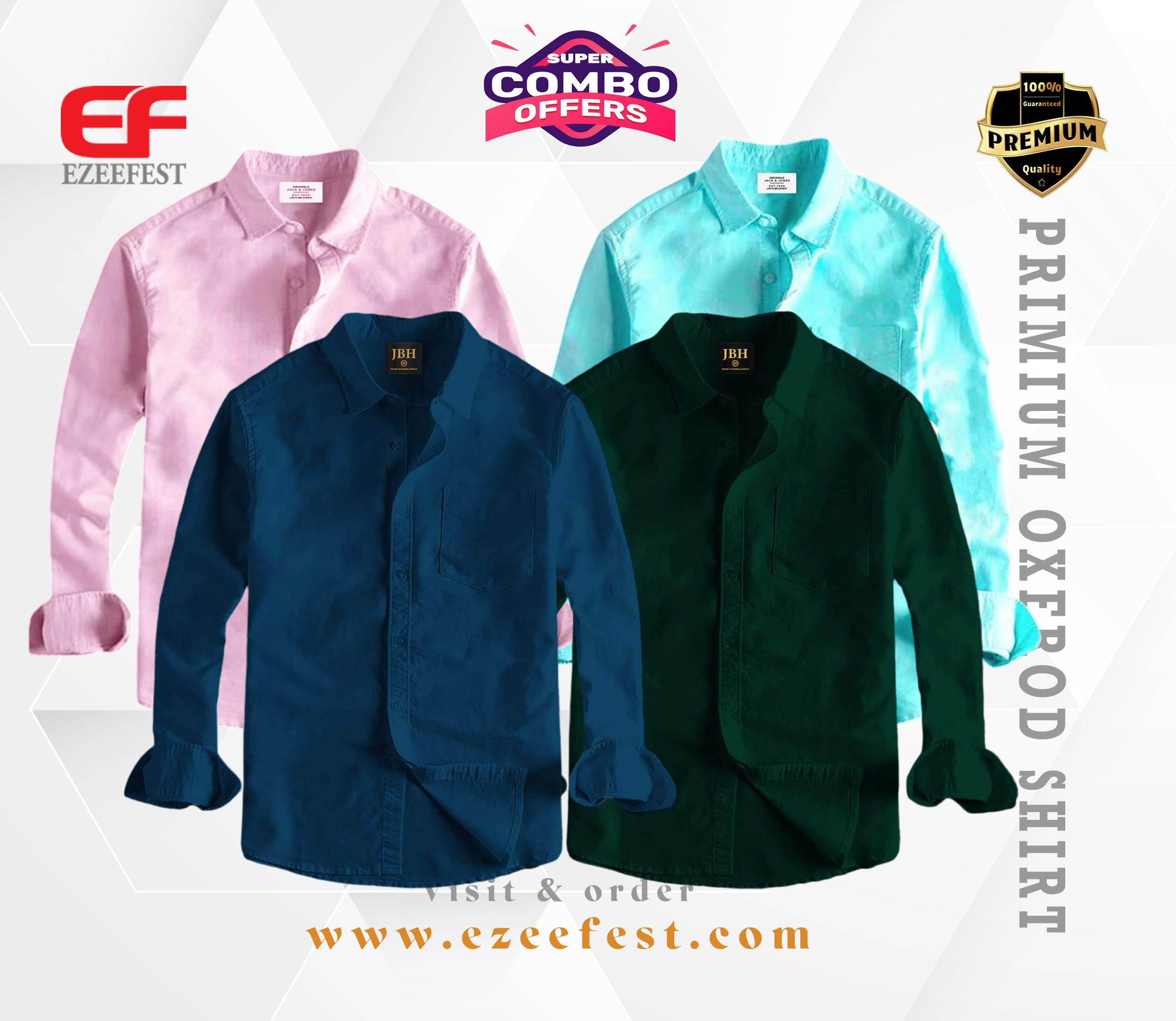 Men's Full Sleeve Oxford Cotton Shirt