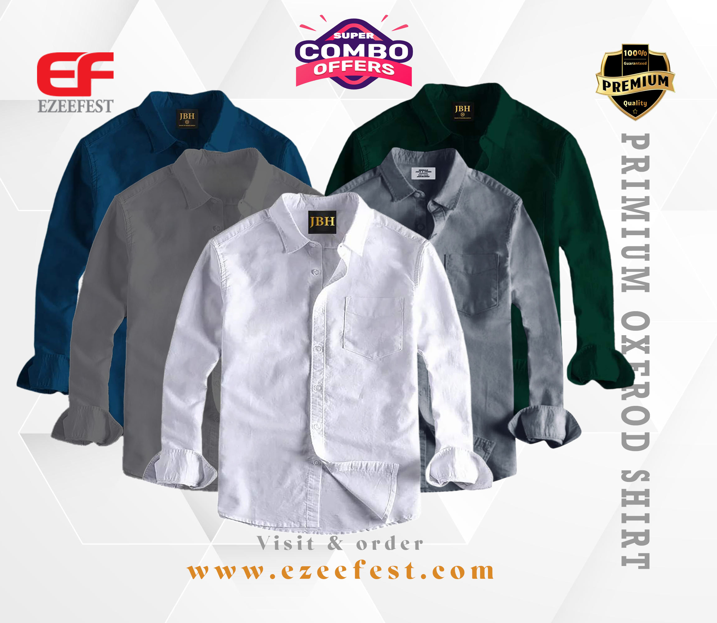 Men's Full Sleeve Oxford Cotton Shirt