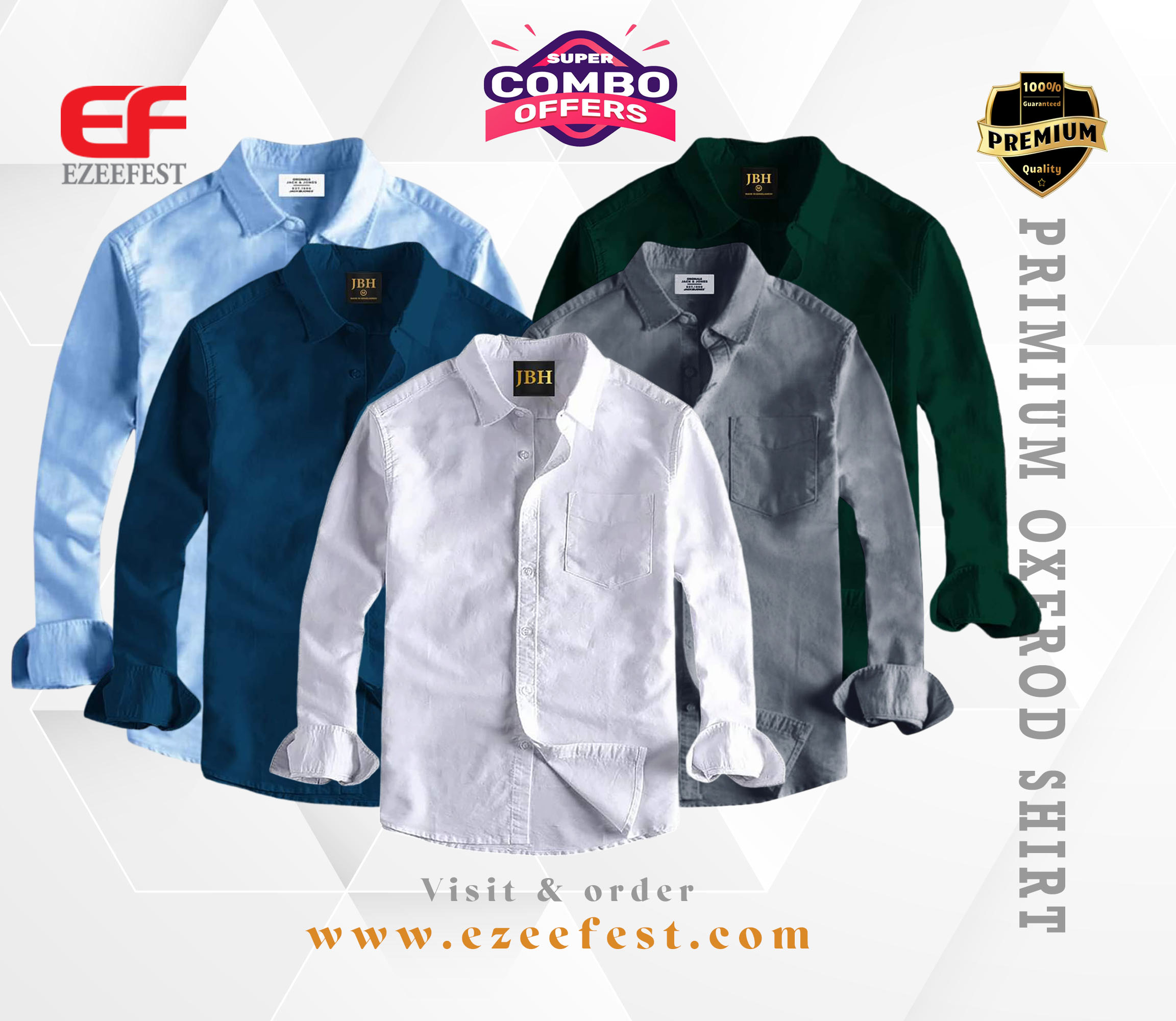 Men's Full Sleeve Oxford Cotton Shirt