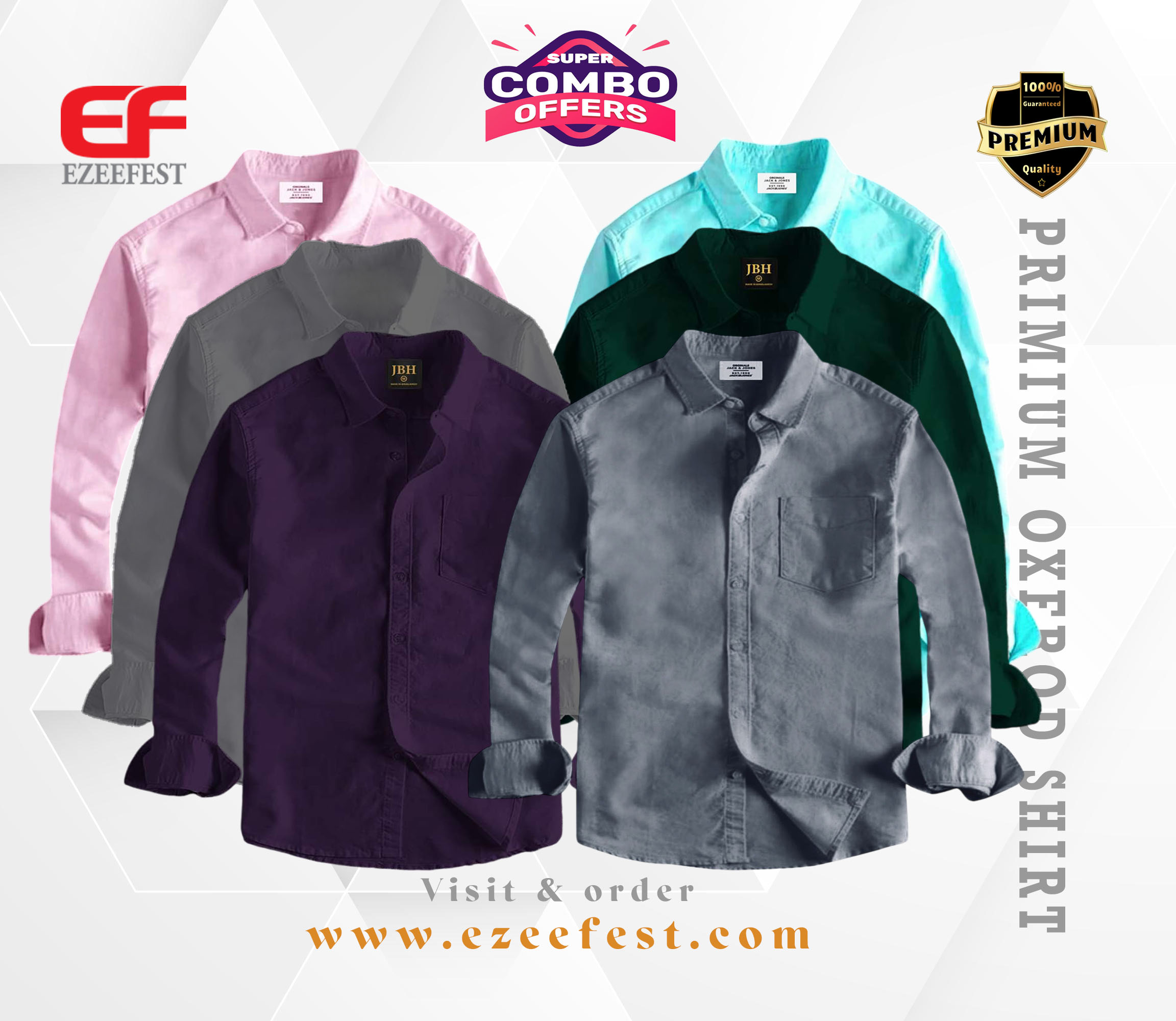 Men's Full Sleeve Oxford Cotton Shirt