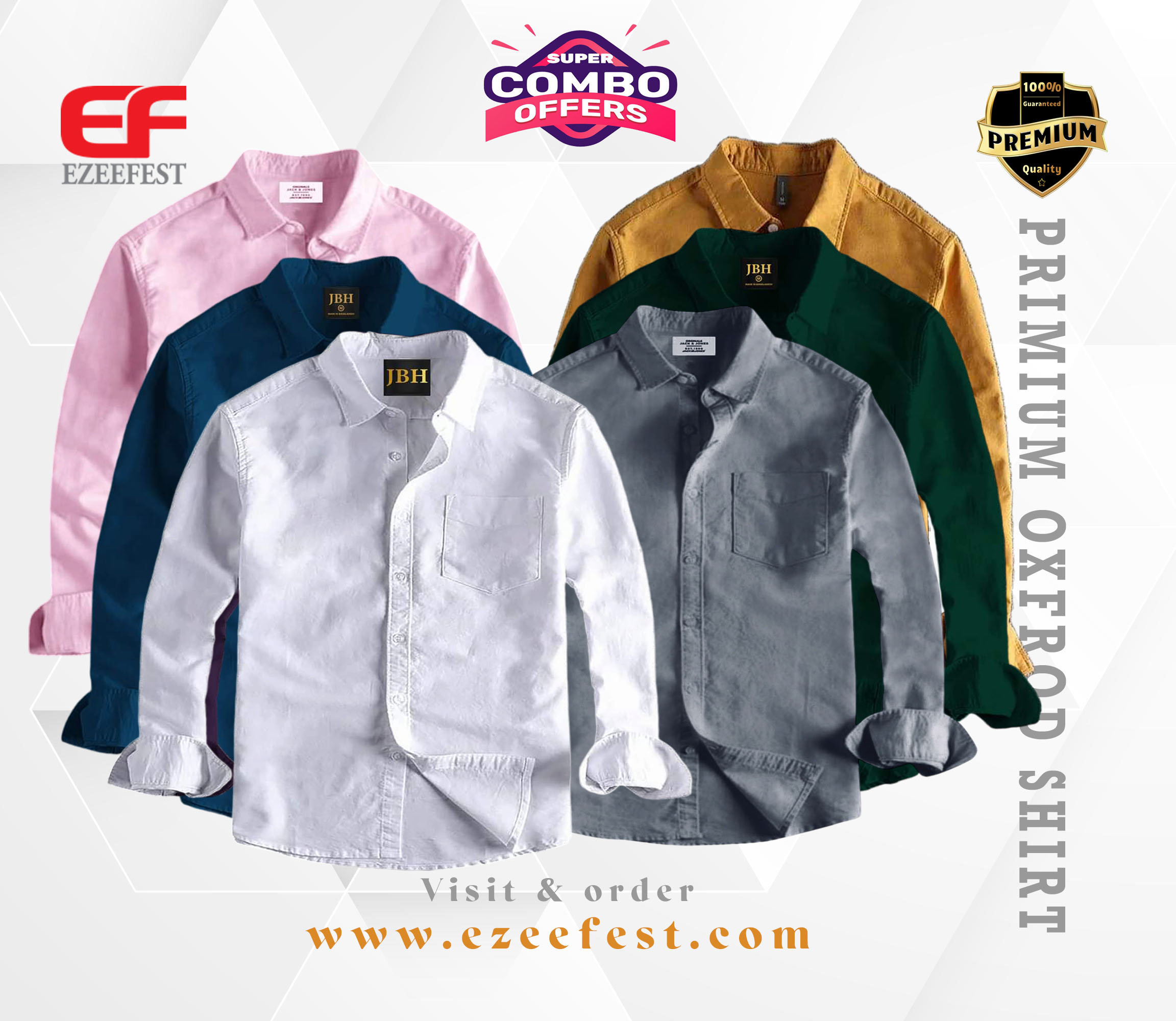 Men's Full Sleeve Oxford Cotton Shirt