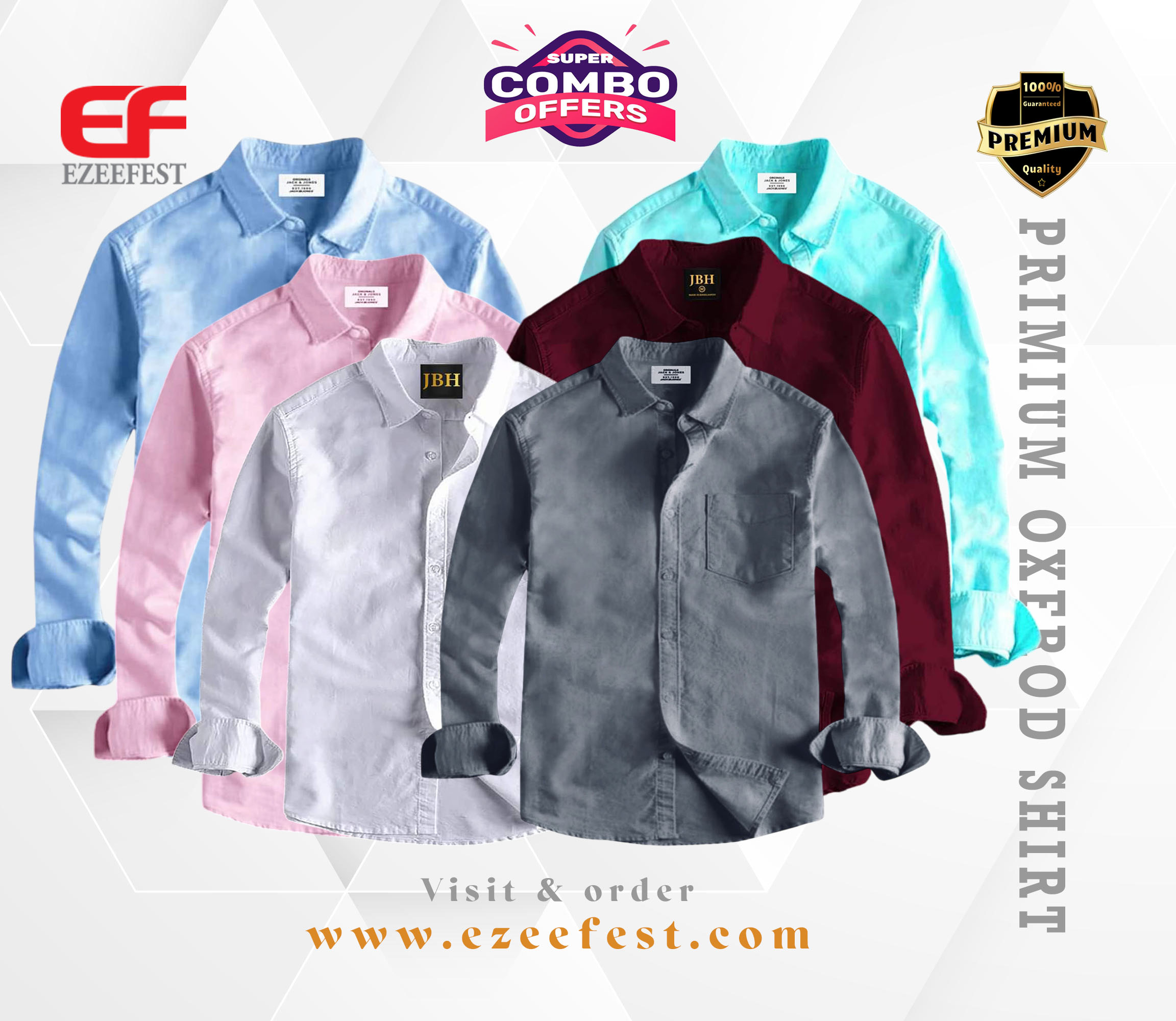 Men's Full Sleeve Oxford Cotton Shirt