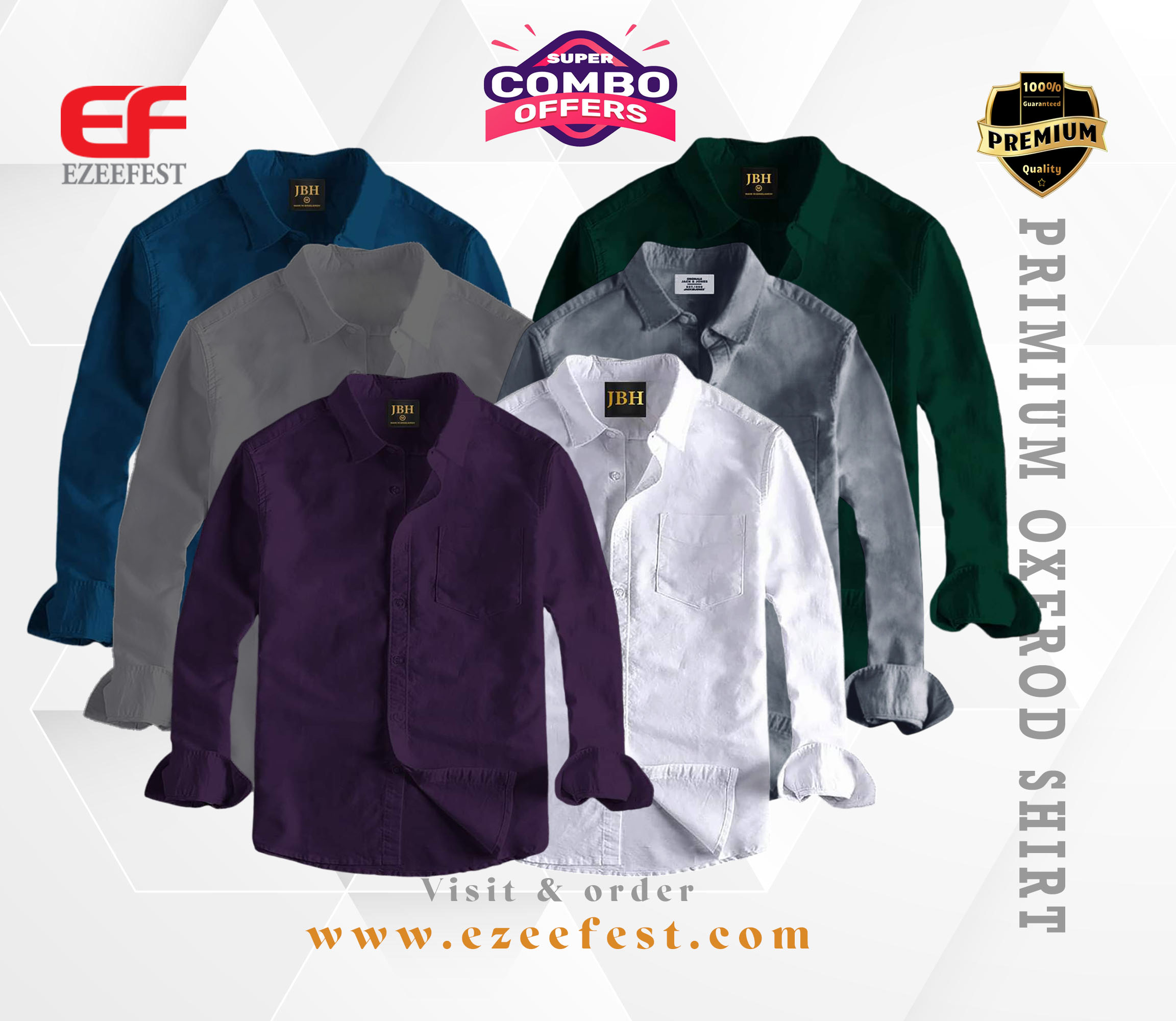 Men's Full Sleeve Oxford Cotton Shirt